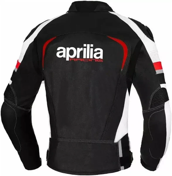 Aprilia MotoGP Racing Jacket – Back Design Aprilia Racing MotoGP Leather Jacket Back View