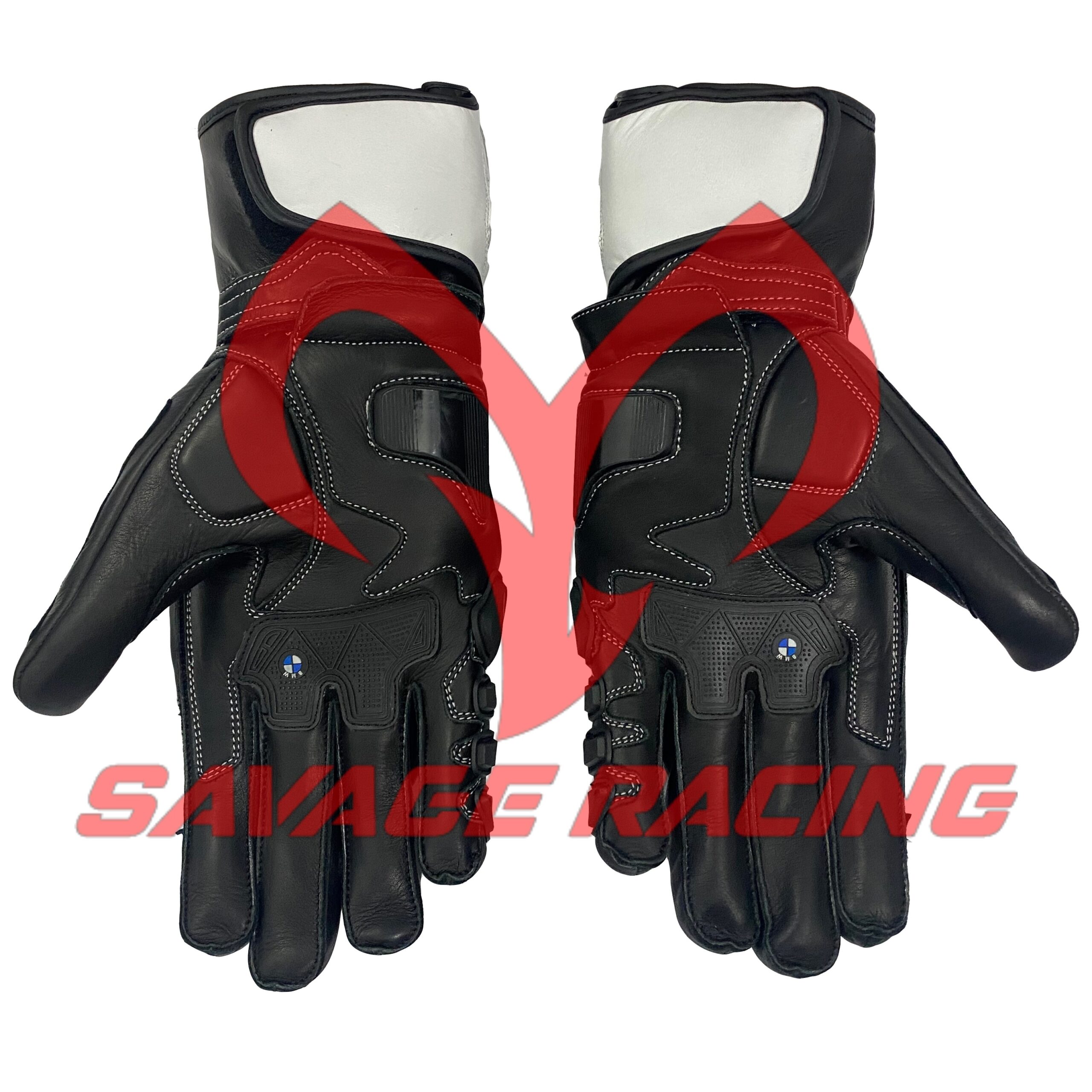 BMW Motorbike Racing Gloves with Reinforced Palm Grip BMW motorcycle gloves palm view with reinforced grip sections