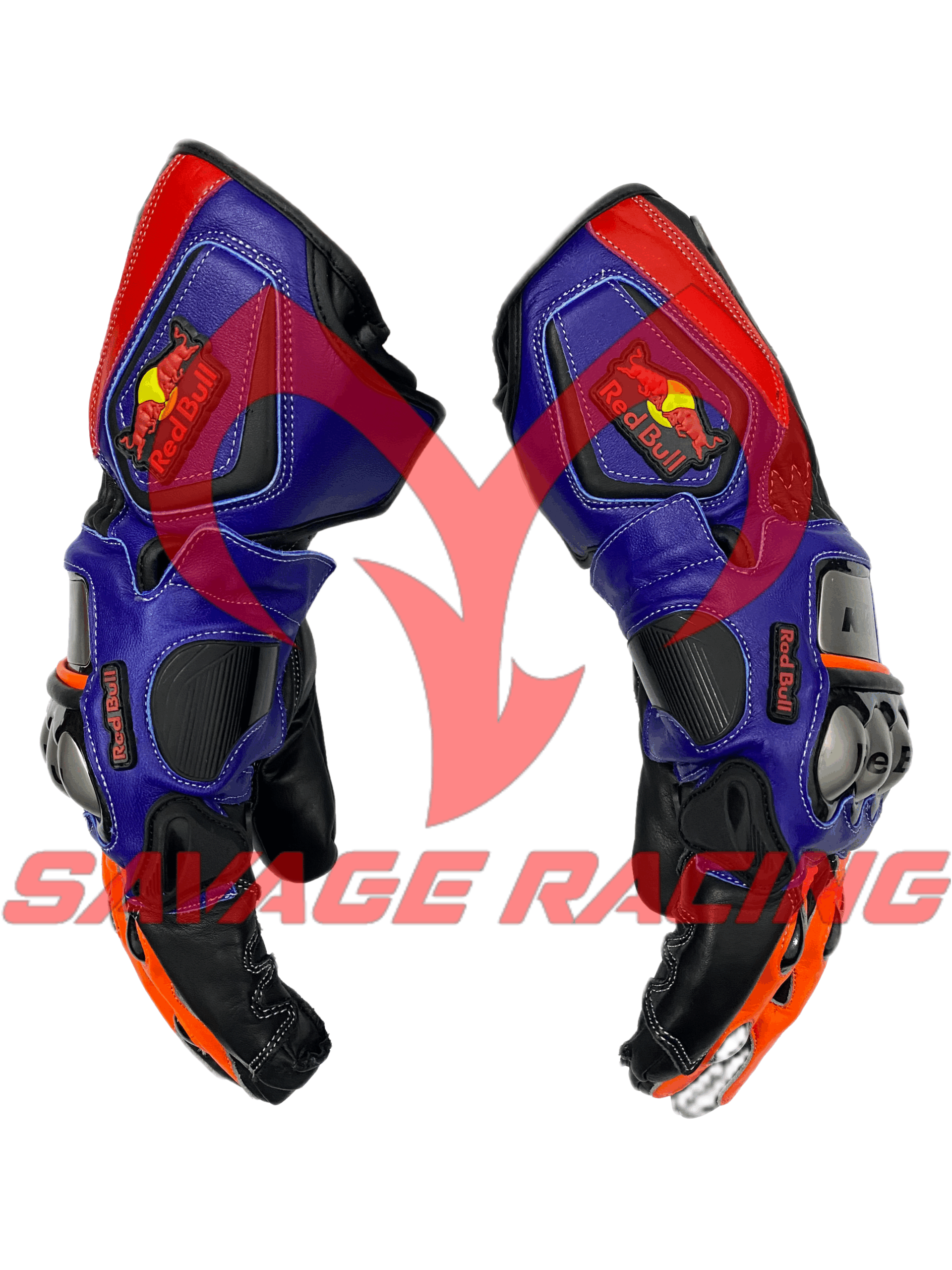 KTM Red Bull Racing Gloves – Side Profile Side Angle of KTM Red Bull Racing Gloves with Red Bull Patch