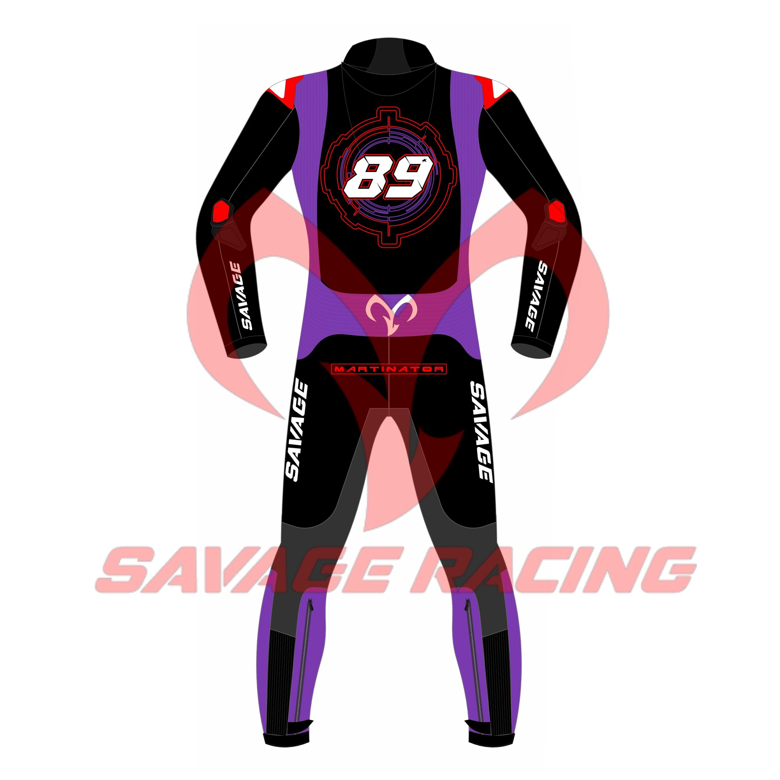 Jorge Martin Barcelona 2025 MotoGP Winter Test Suit – Back Jorge Martin 2025 MotoGP test suit rear view with MARTINATOR label and #89 print